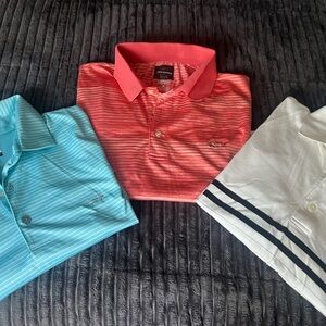 Gold Polo Shirts Greg Norman and Nautica Golf
